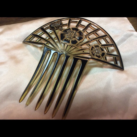 Vintage Accessories - Vintage Antique 1920 Hair Comb Mantilla 7” Plastic